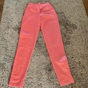 Vintage Betsy Johnson pink stretch pants/leggings